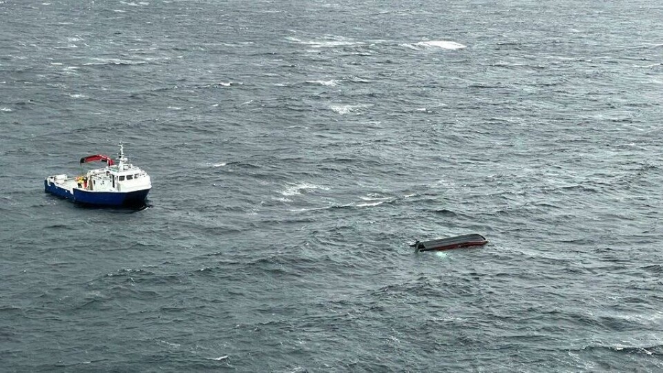 Foto fra hendelsen: Redningshelikopteret Florø