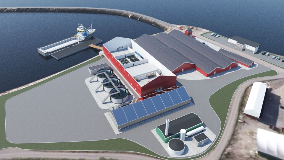 Slik tenker man seg det nye landbaserte forskningsanlegget.