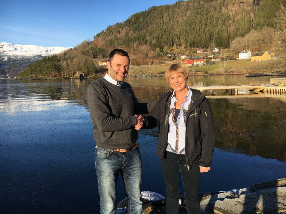 Erlend Haugarvoll og Aina Valland. Foto: Kjetil Hestad.
