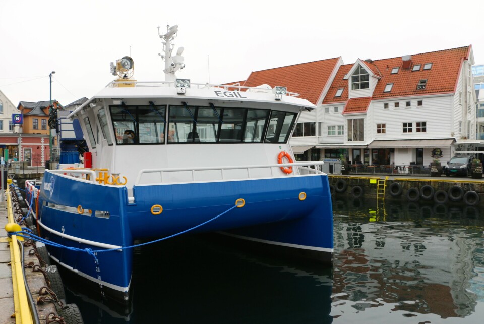 Bolaks sitt fartøy Egil liggende i Vågen i Bergen. Foto: Andrea Bærland.