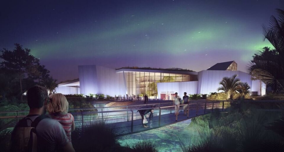 Eierselskapet bak Fredrikstad Seafood, Nordic Aquafarms investerer pengene sine nå i landbasert oppdrett i Danmark. Illustrasjonsfoto fra Fredrikstad Seafood av Næringspark/Link arkitektur.