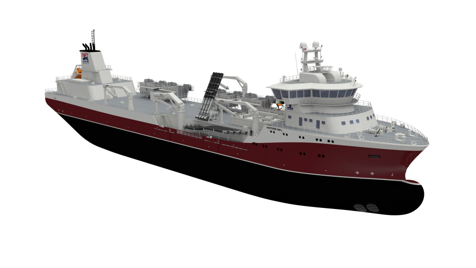Illustrasjon av fartøyet som skal leveres til Cermaq. Foto: NFT.