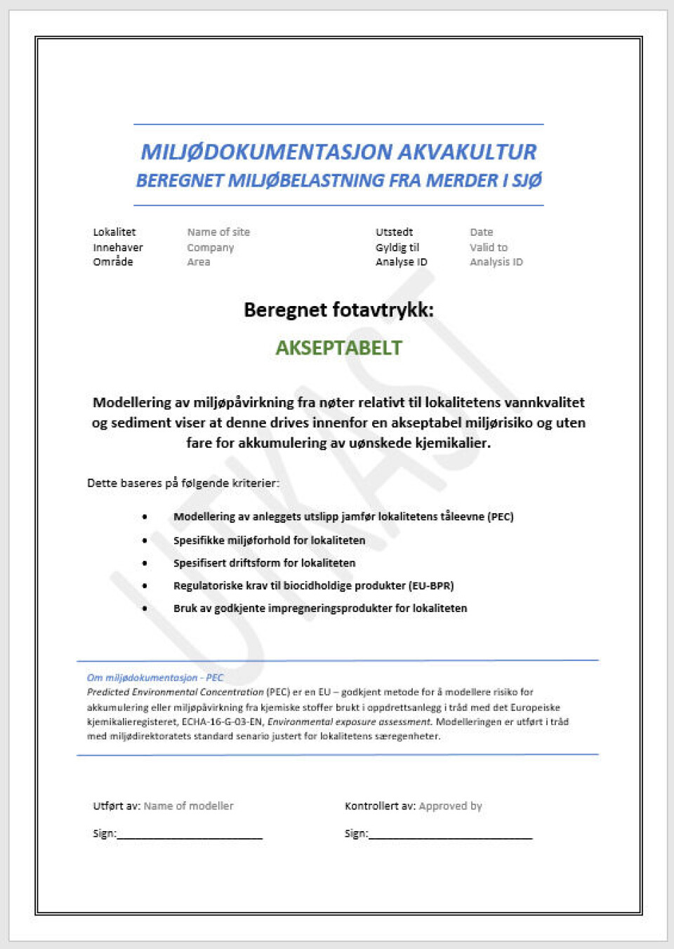 Med avansert modellering av drift og lokale forhold på oppdrettslokaliteten kan man beregne om miljøbelastningen vil være trygg for fremtiden.