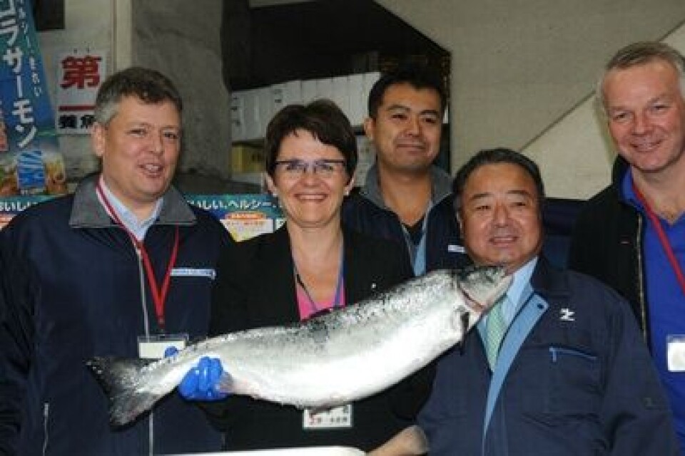 Norsk laks gjør suksess på fiskemarkedet i Japan