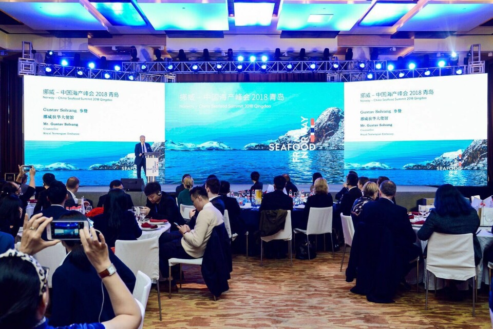 Åpningen av Norway China Seafood Summit Seminar. Foto: Norges Sjømatråd. Åpningen av Norway China Seafood Summit Seminar. Foto: Norges Sjømatråd.