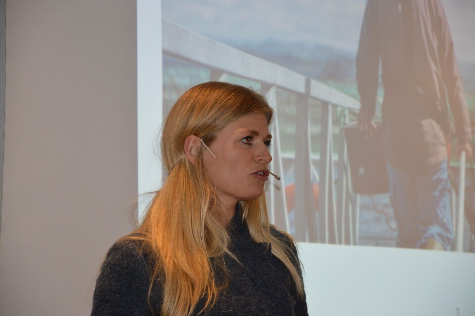 Markedssjef i MSD Animal Health, Ingebjørg Sævareid sier PD vaksineringen er overraskende lav. Foto: Magnus Petersen/Kyst.no.