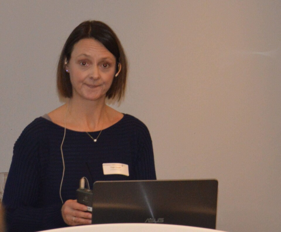 Tonje Vangen fra Arbeidstilsynet under Norsk Havbruksdag.