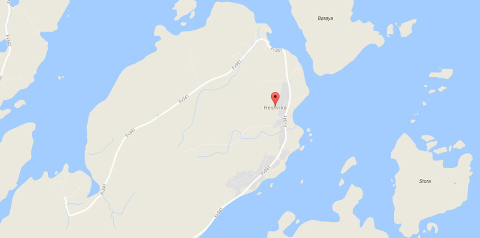 Det var ved Lerøy Midt sin fabrikk på Hestvika at ulykken fant sted torsdag. Kart.: Googlemaps.
