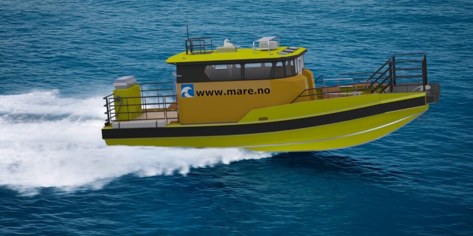 Nyleg signerte Mare Safety kontrakt med Ulstein Verft på ein båt av denne typen; Mare DC12 Windmill.