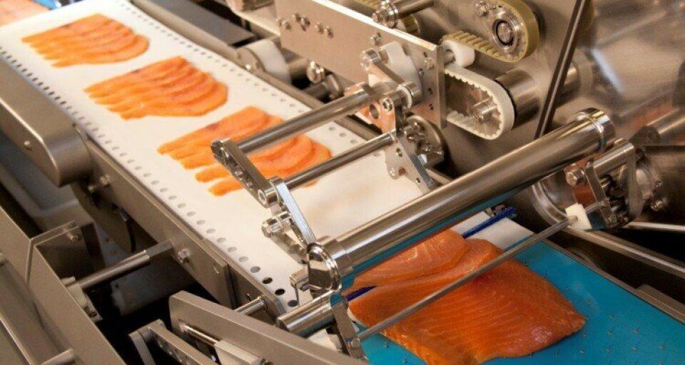 På eventen vil det være mange demonstrasjoner, blant annet vil de vise frem produktet I-Slice 3300. Bilde: Marel.Foto: Marel