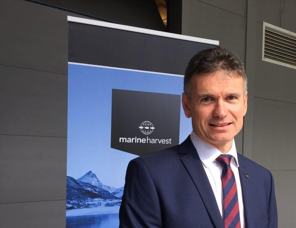 Asgeir Hasund, regiondirektør i Marine Harvest vest. Foto: Ola Helge Hjetland.