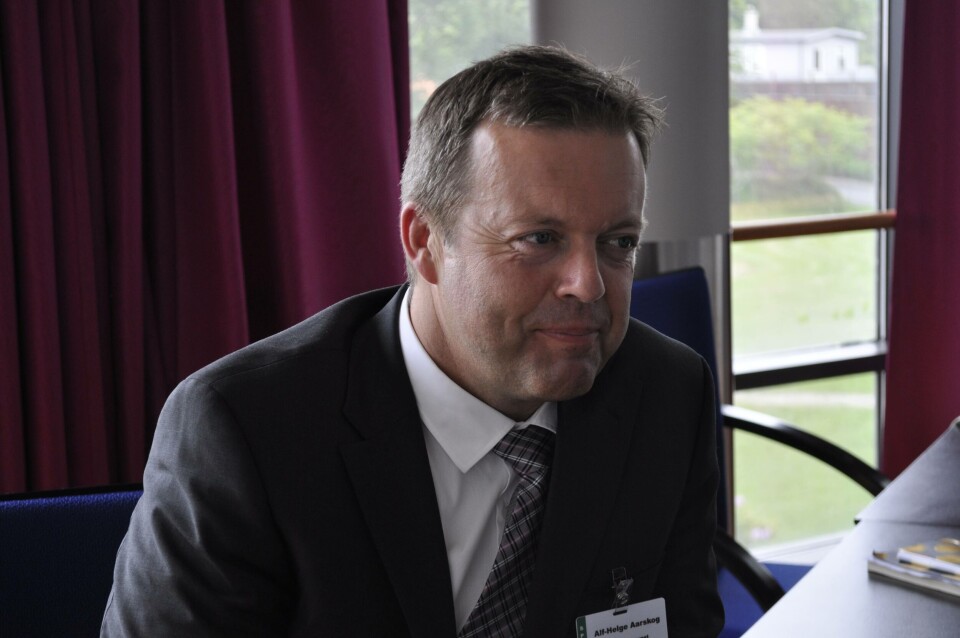 Alf-Helge Aarskog på Aquavision i Stavanger 2016. Foto: Daniella Balin.