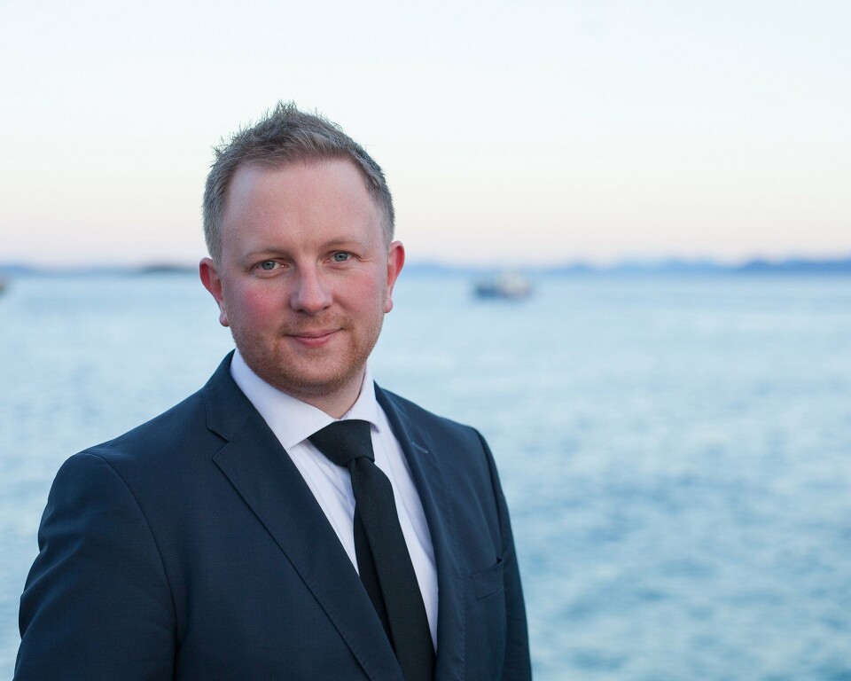 Thomas Myhre Salgssjef I NSK Ship Design. Foto: @smilehullet A/S. Thomas Myhre Salgssjef I NSK Ship Design. Foto: @smilehullet A/S.