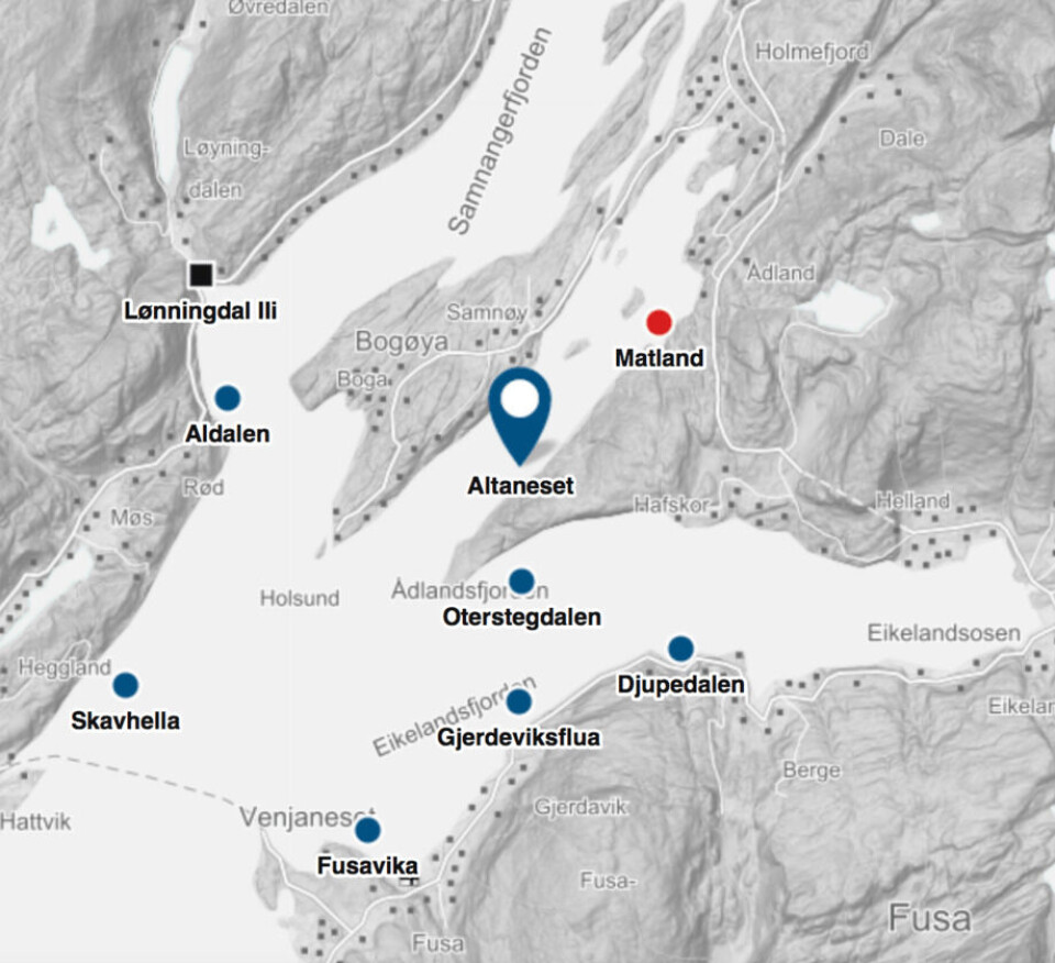 Altaneset er en av lokalitetene til Bolaks. Foto: Barentswatch