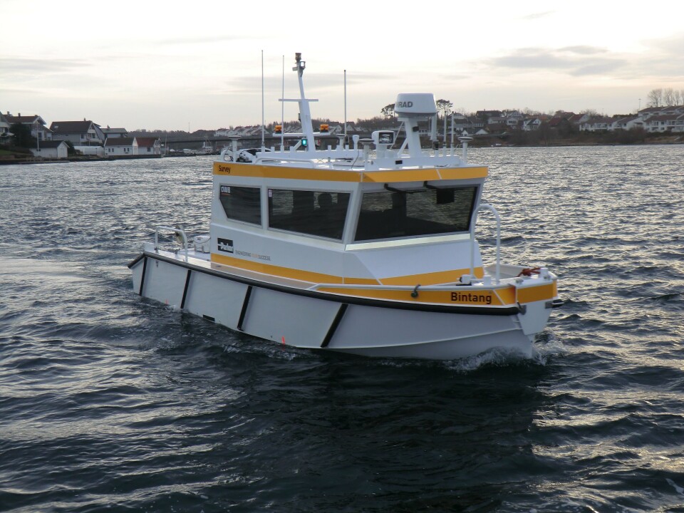 Parker Maritime AS investerer i fremtiden ved kjøp av en ny 8.5m lang båt. Denne er spesialbygget for gjennomføring av nærlandssjøbunnskartlegging langs norskekysten. Foto: Parker Maritime.