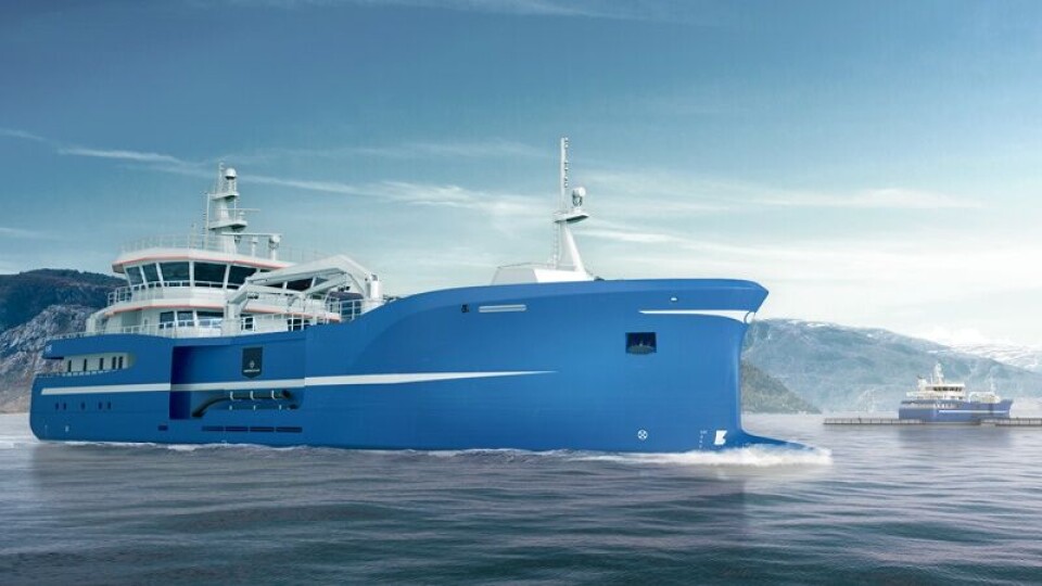 Båten bestilt fra Salt Dess og Marine Harvest. Illustrasjon: Kleven.