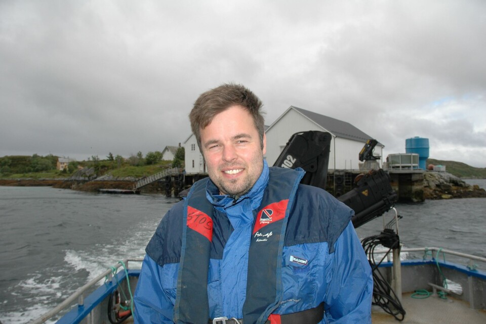 Driftskoordinator Anders Sæther ved Marine Harvest region Midt. NF 7/05