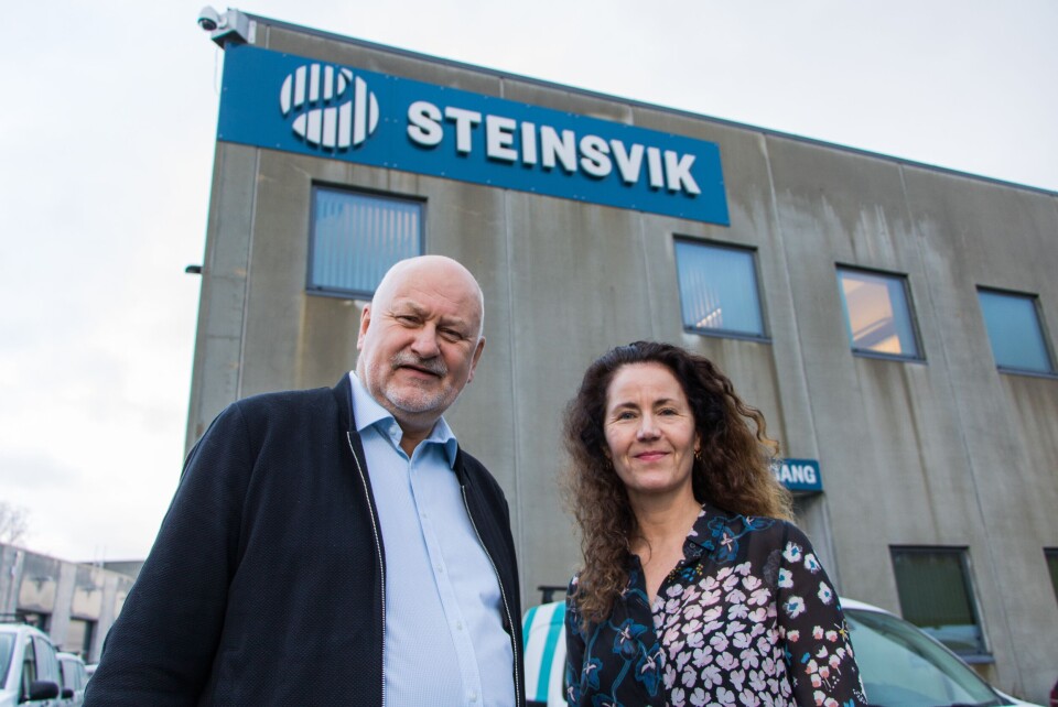 Bjørn Apeland og Martha Kold Bakkevik. Foto: Steinsvik.