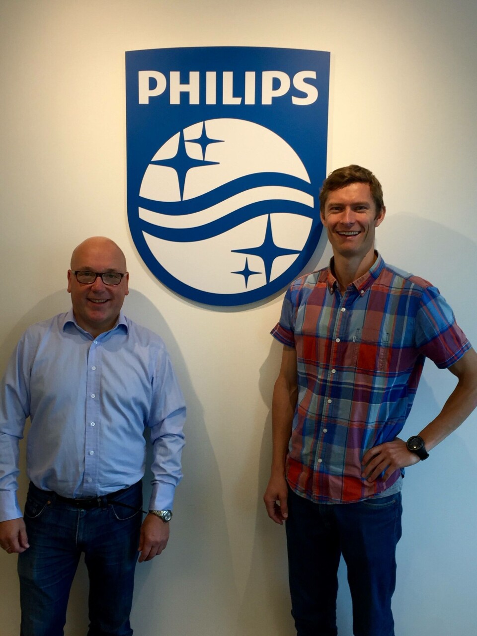 Steinar Grønnerud (h.) og Ole Fretheim. Foto: Philips