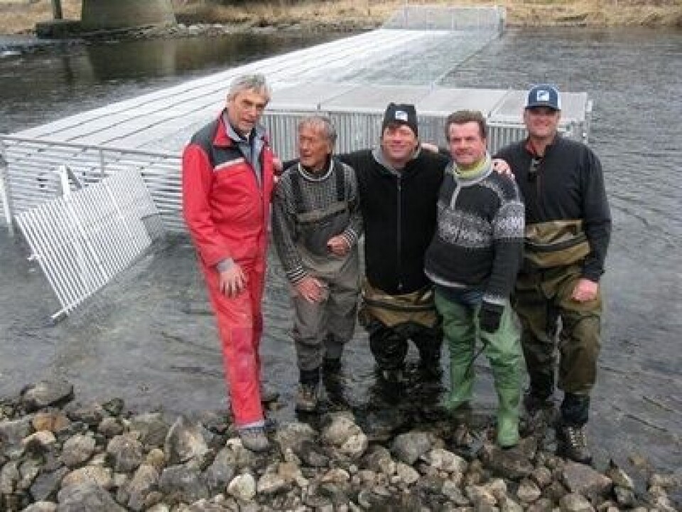 2000 fisk har passert fellen i Etneelva i løpet av sommeren. Foto: Havforskiningsinstituttet