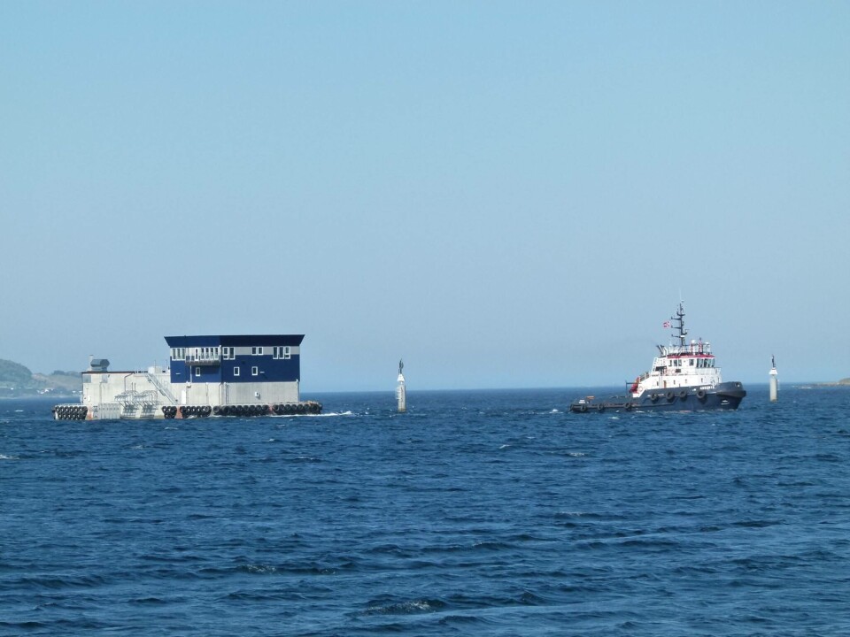 Den nye flåten er nå på vei til Hammerfest. Foto: Marine Construction