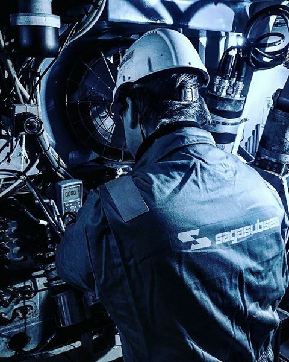 ROV-pilot arbeid. Foto: Saga Subsea.