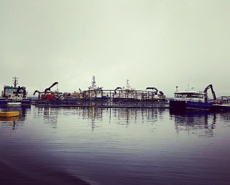 Saga Subsea jobber inn i en rekke sektorer og en av dem er oppdrettsnæringen. Her arbeider de på en stor lokalitet der de fikk en langsiktig avtale, for ROV utleie og inspeksjon av undervannsoperasjoner. Foto: Stian Hemnes