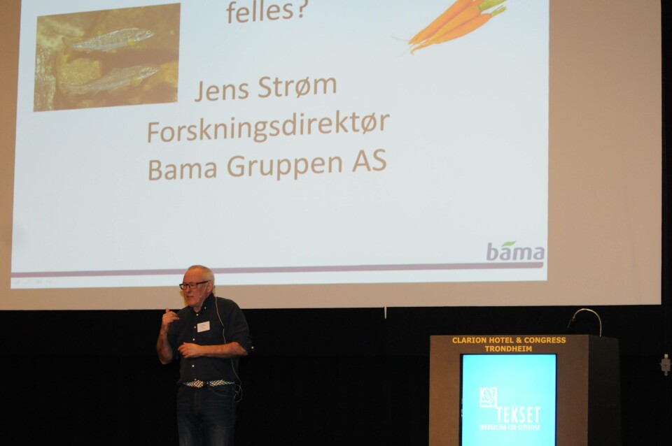 Jens Strøm i fra Bama snakket om viktigheten av å stadig utvikle seg. Foto: Pål Mugaas Jensen