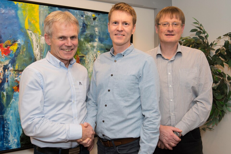 Fv: Styreleder Kjell Bjordal, Eirik Welde og Inge Berg. Foto: Bjørn Eide/Nordlaks (pressefoto)