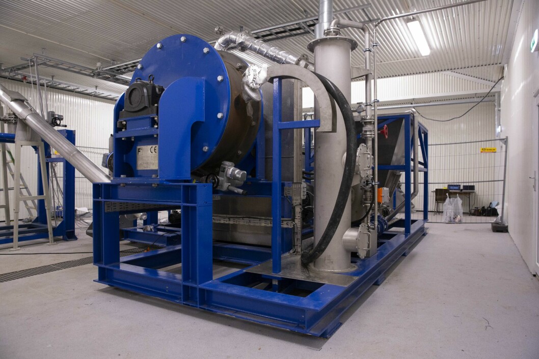 Fjell / Thermtech TMD 250 (Thermal Mechanical Dryer) for fiskeslam, installert hos Osan Settefisk.