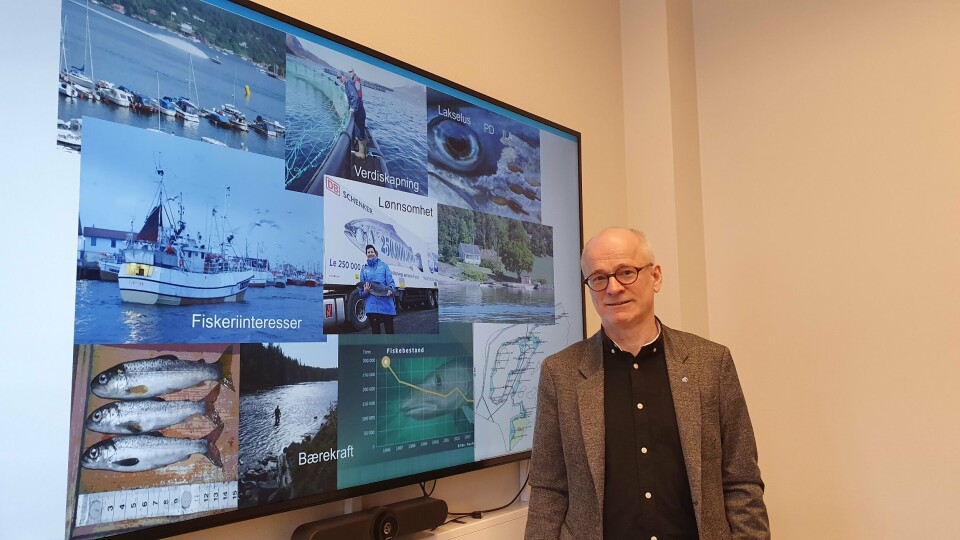 Seksjonsleder i næringsavdelinga i Troms og Finnmark fylkeskommune, Gunnar Davidsson, forteller at gjennom Kystplan Troms fikk oppdrettsnæringen over 40 nye lokaliteter. Foto: Harrieth Lundberg.