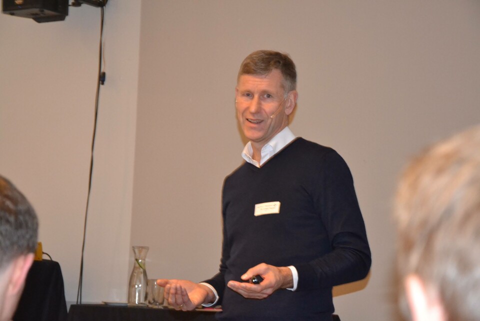 Ole Andreas Flagstad fra DNV GL mener det ligger store muligheter innenfor havbruksnæringen. Foto: Ole Andreas Drønen/Kyst.no.