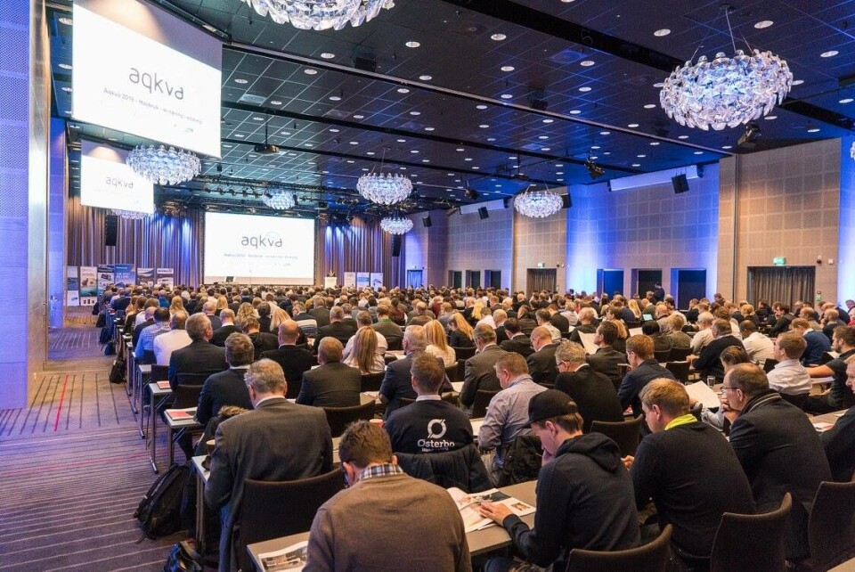 aqKva tar mål av seg til å være en konferanse som skal være interessant for oppdretterne. Her fra årets konferanse i januar som ble arrangert i Bergen, etter 14 år på Stord. Foto: aqKva. aqKva tar mål av seg til å være en konferanse som skal være interessant for oppdretterne. Her fra årets konferanse i januar som ble arrangert i Bergen, etter 14 år på Stord. Foto: aqKva.