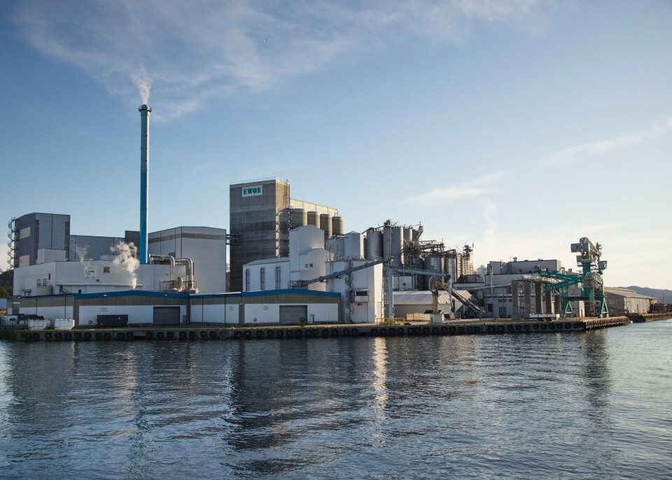 Ewos fabrikken i Florø, tilhøyrande Cargill. Foto: Ewos.