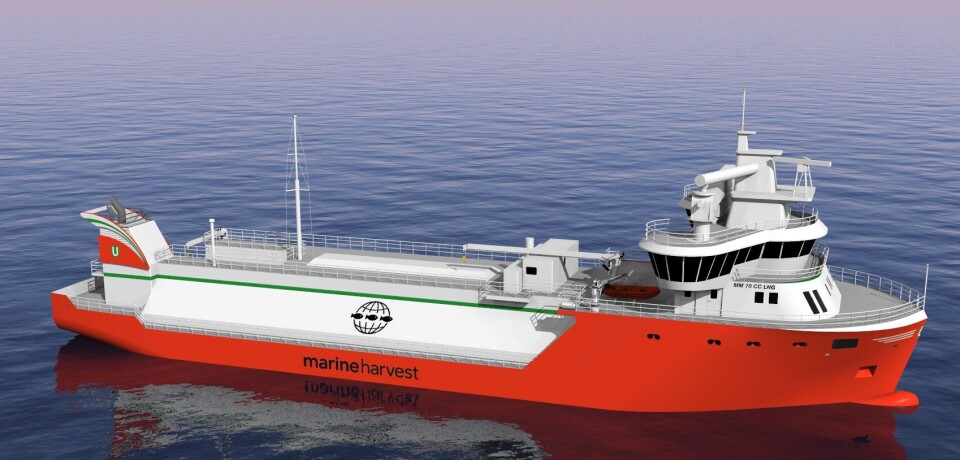 With Harvest brønnbåt, Marine Harvest, LNG-drevet.
