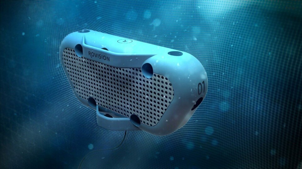 Skisse av den thruster baserte ROV-not vaskeren. Foto: Rovision.