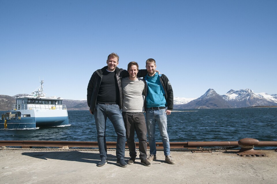 FAMILIEBEDRIFT: Daglig leder Alf-Gøran Knutsen driver Kvarøy Fiskeoppdrett sammen med svigerbrødrene Gjermund Olsen og Håvard Olsen.