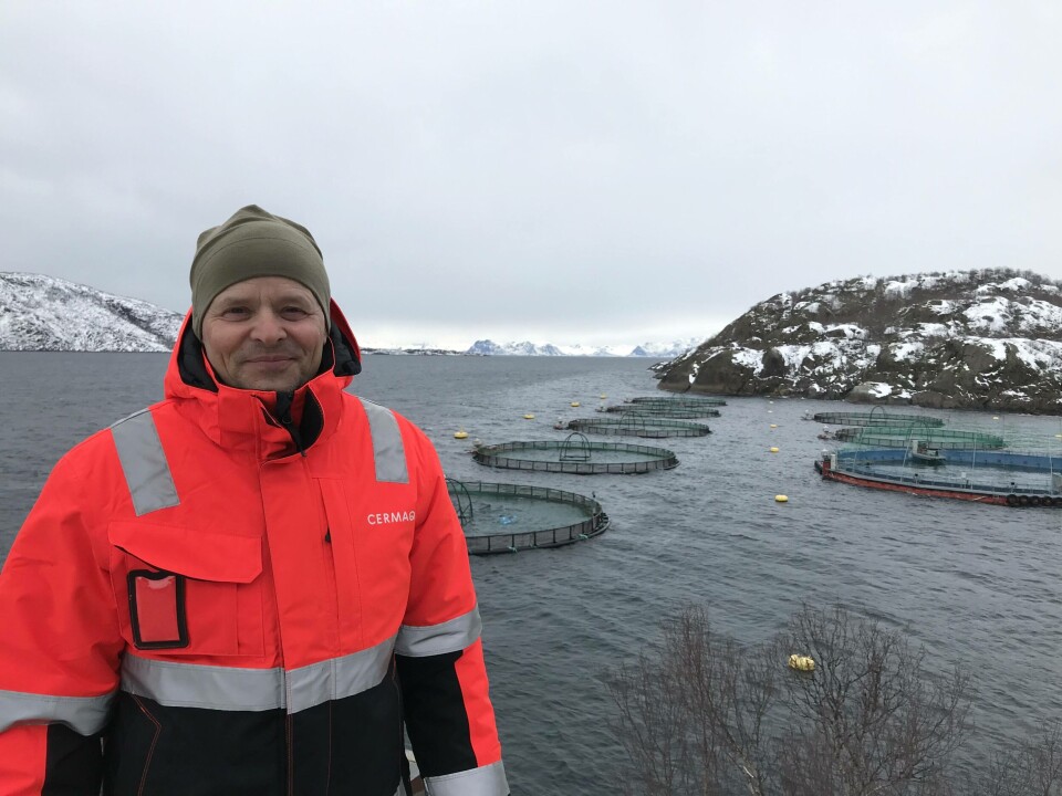 Hans Olav Pettersen er glad for at en nå skal gå i gang å bygge visningsenteret Artic Salmon Center i Skutvik. Foto: Cermaq