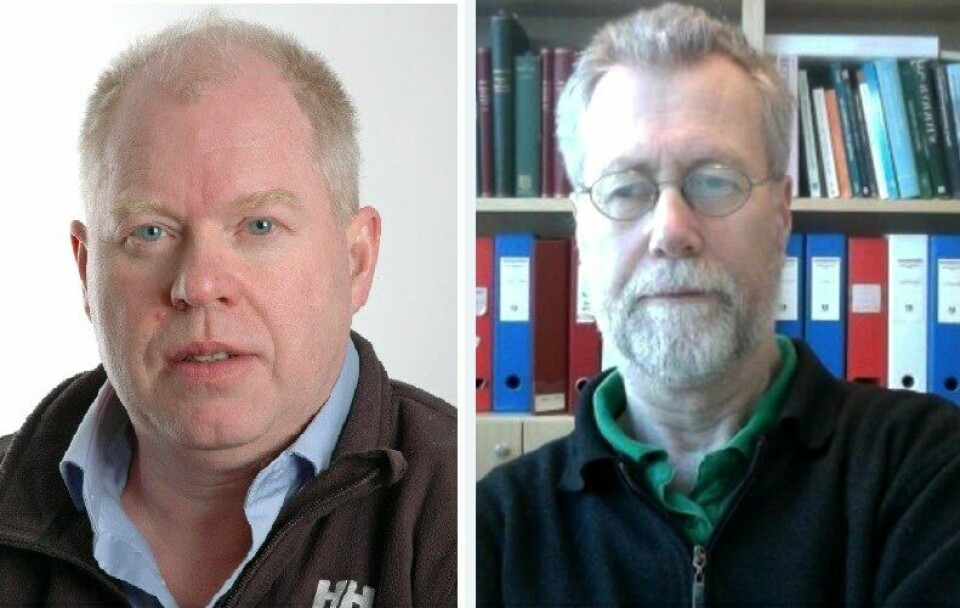 Professor Frank Nilsen og Arne Skorping.