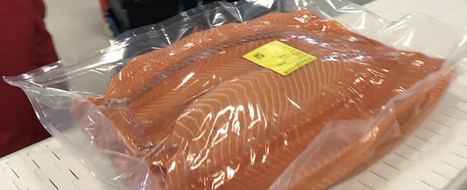 Big batch-pakkene inneholder mellom 10-12 kg laksefilet. Foto/cc: Marit Kvalvåg Pettersen/Nofima Big batch-pakkene inneholder mellom 10-12 kg laksefilet. Foto/cc: Marit Kvalvåg Pettersen/Nofima
