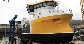 Prosessbåten «Taupo» er nå sjøsatt