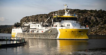 Prosessbåten «Taupo» fikk første last om bord i natt