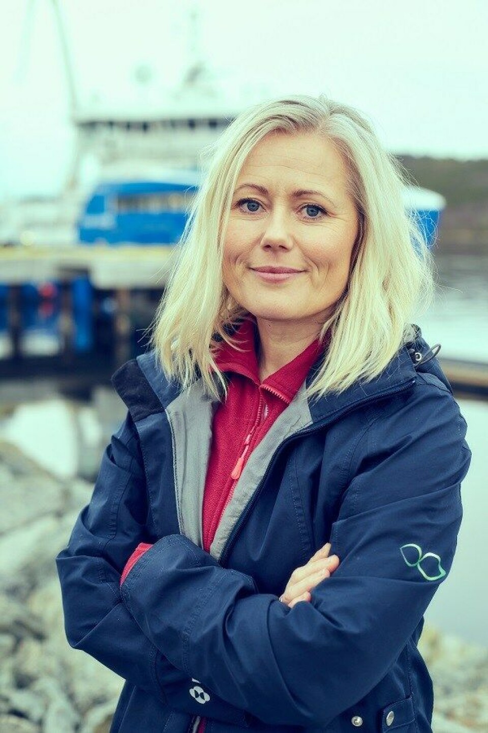 Hilde Mosand, nordisk markedssjef for MSD Animal Health i en vaksineoppdatering. Foto: MSD.
