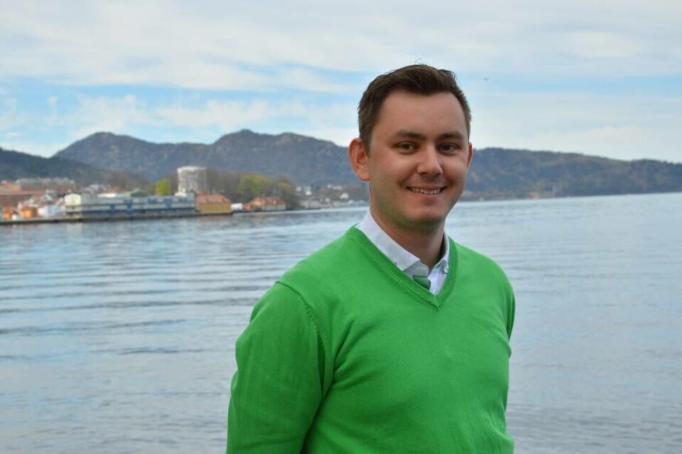 Robert Sørheim Olsen, daglig leder i Rov AS her avbildet i Bergen. Foto: Therese Soltveit.