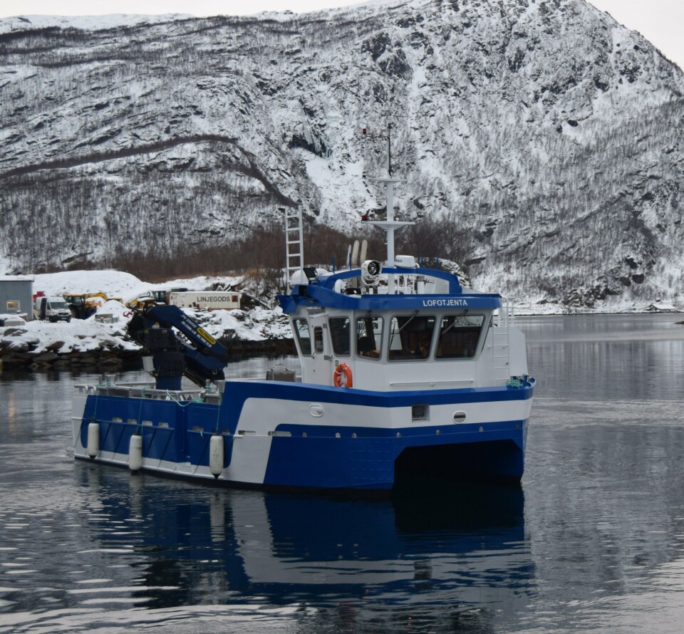 Oppdrettskatamaran «Lofotjenta». Foto. Grovfjord Mek. Verksted