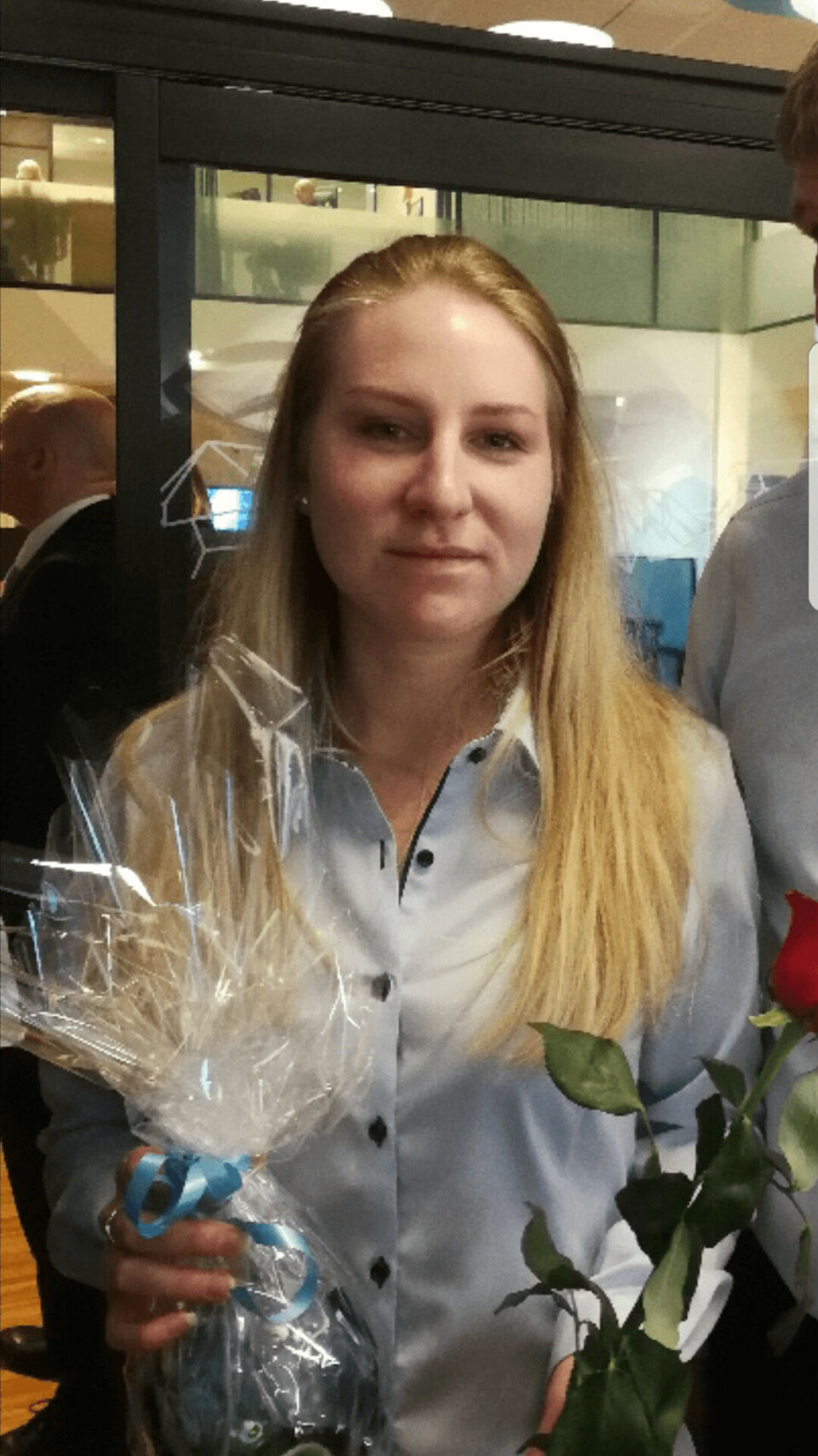 Monica Lundberg, er ansvarlig leder for visningsenteret, og sier hun er meget fornøyd med åpningsfesten. Foto: Blue Vision. Monica Lundberg, er ansvarlig leder for visningsenteret, og sier hun er meget fornøyd med åpningsfesten. Foto: Blue Vision.