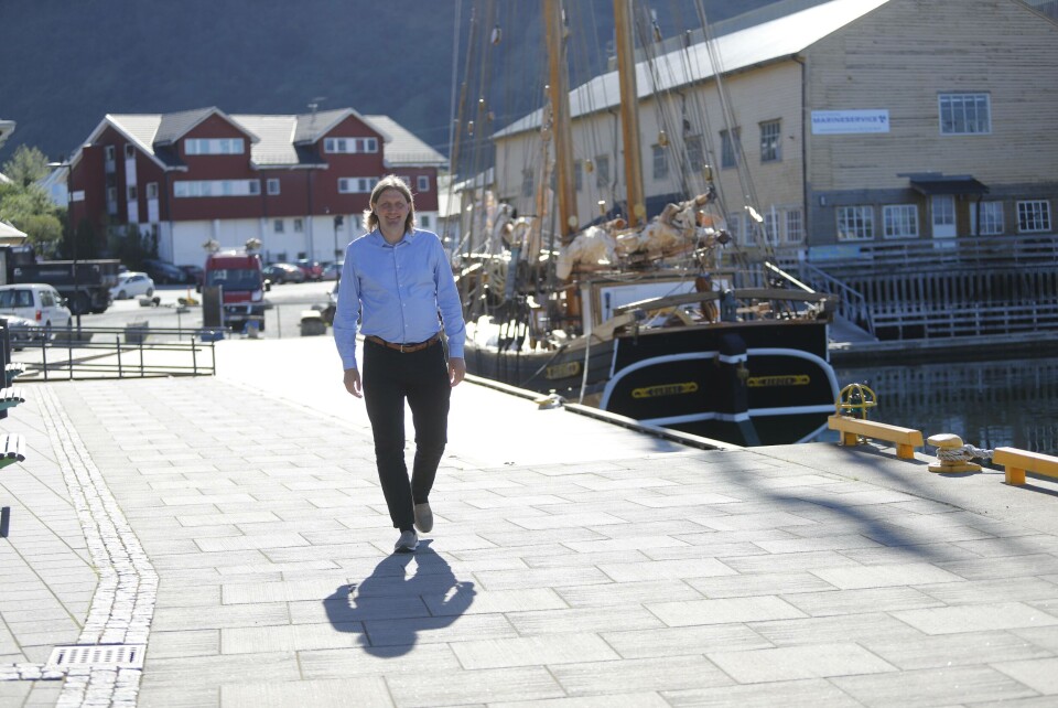 Green Ships Design, eid og drevet av Magnar Hellesøy (t.v.), er nå slått konkurs. Foto: Håvard Sætrevik, Grenda lokalavis.