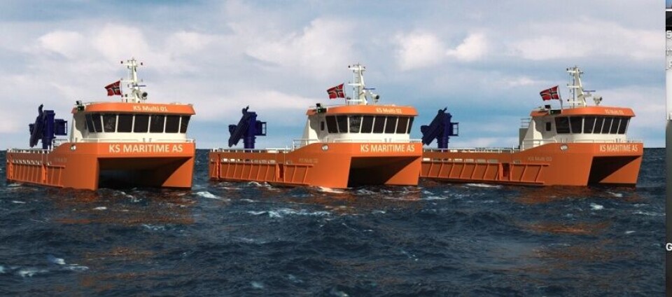 Illustrasjonsbildet viser en fartøygruppe som egner seg godt til elektrisk fremndrift. Dette er farøy bygget av FMV for KB maritime josdal. Foto: FMV