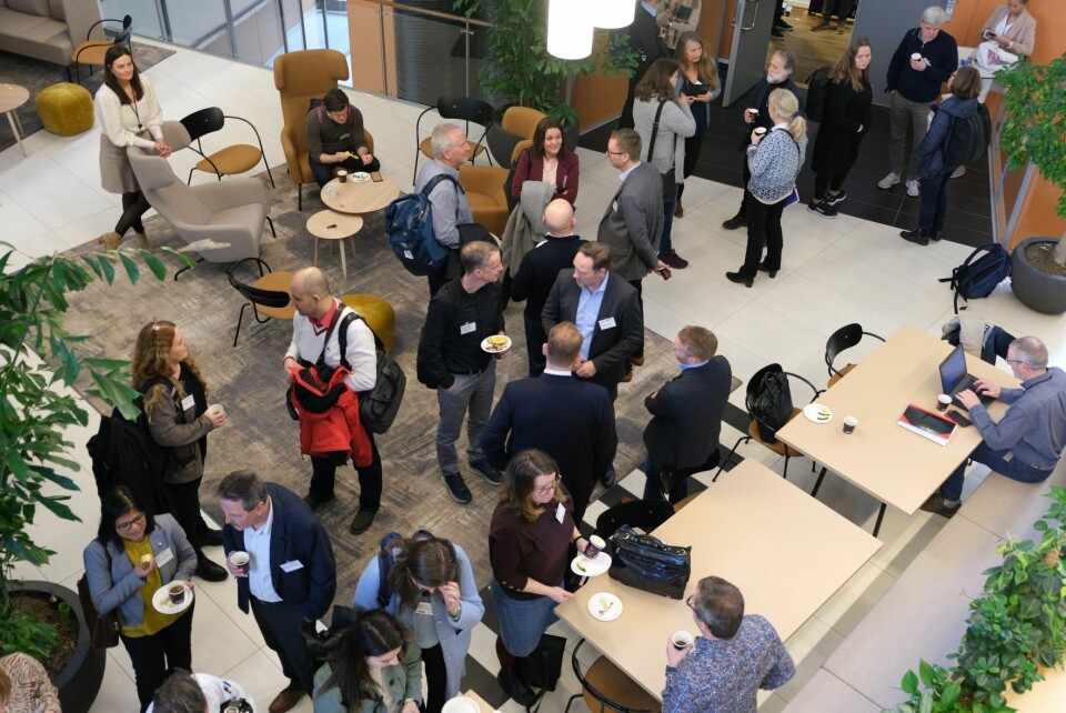Det var mange som deltok på fysisk kick-off for det store Grønn Plattform-prosjektet «Lavutslipps verdikjede for havbruk til havs» denne uken i Stavanger. Foto: Stiim.
