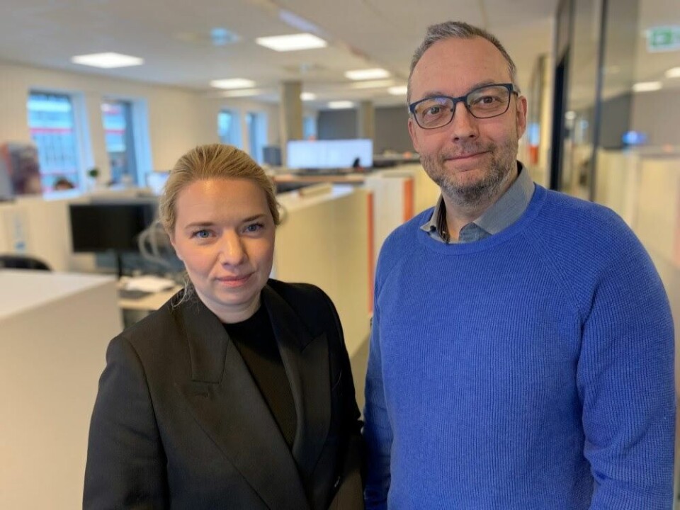 Victoria Braathen, Sjømatrådets fiskeriutsending til Kina og Paul Aandahl, sjømatanalytiker i Sjømatrådet. Foto: Sjømatrådet. Victoria Braathen, Sjømatrådets fiskeriutsending til Kina og Paul Aandahl, sjømatanalytiker i Sjømatrådet. Foto: Sjømatrådet.